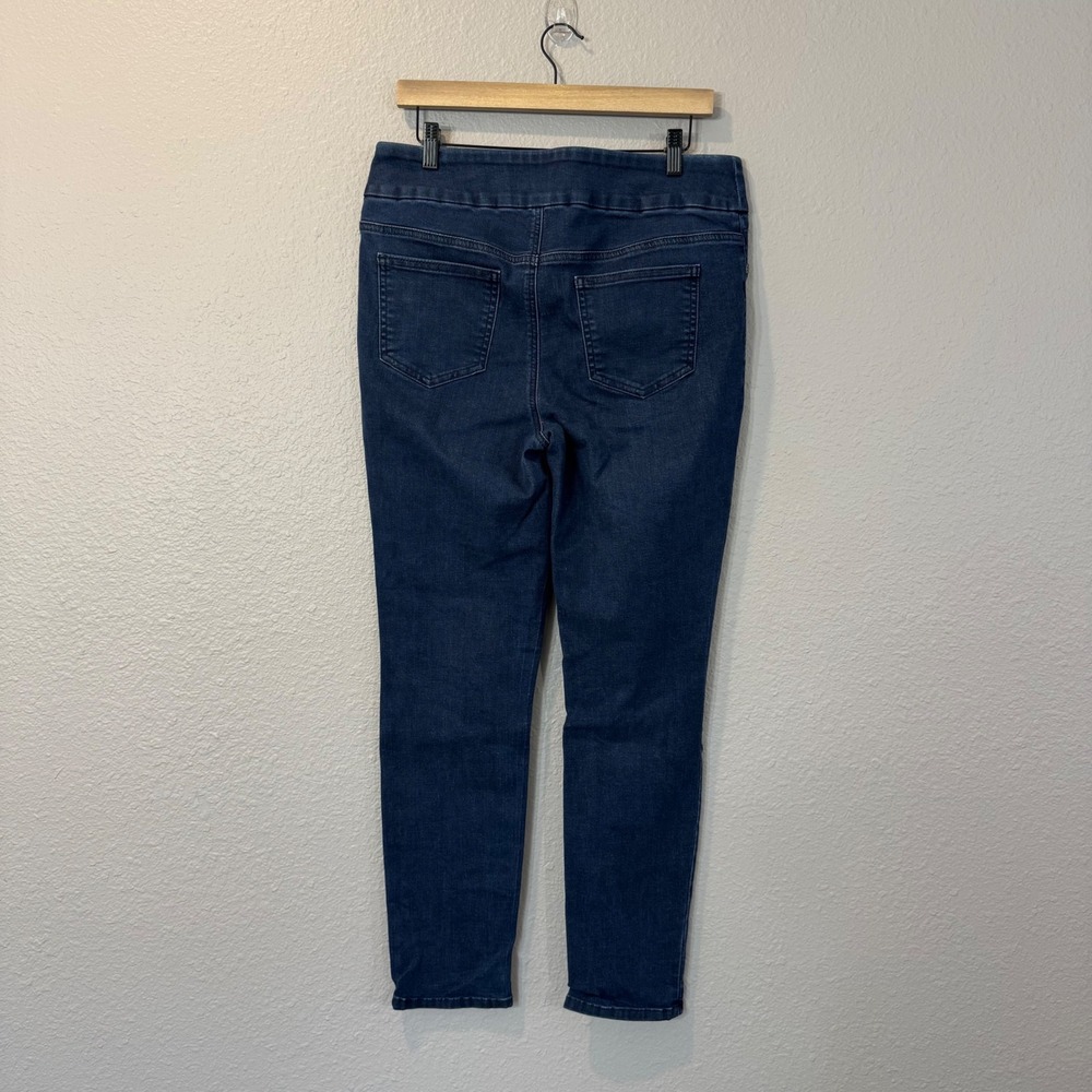 Chico's Perfect Stretch Women's Size 1.5R M/10 Dark Wash Soft Pull On Jeggings - Picture 3 of 10
